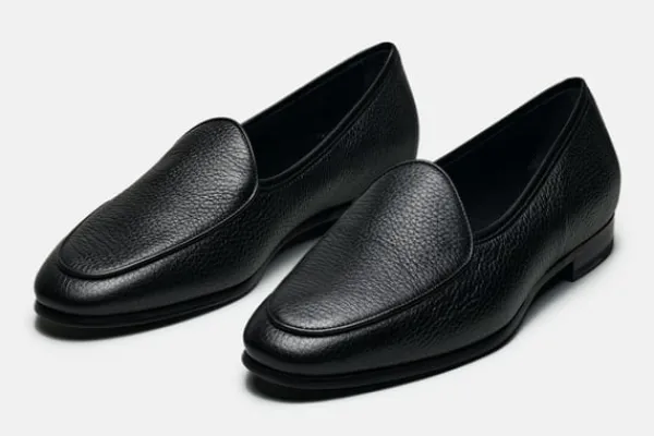 MORJAS Loafers>The Belgian BlackDeerskin