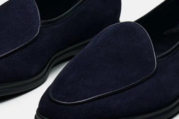 MORJAS Loafers>The Belgian NavySuede