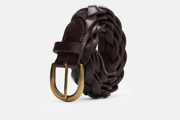 MORJAS Belts>The Belt BrownWideBraided