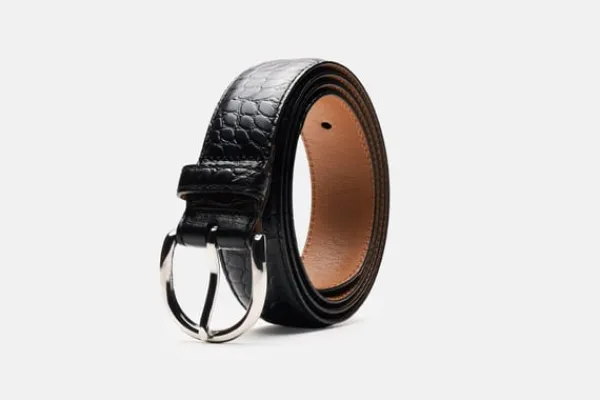 MORJAS Belts>The Belt BlackEmbossed