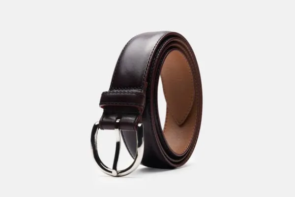 MORJAS Belts>The Belt BurgundyCalf