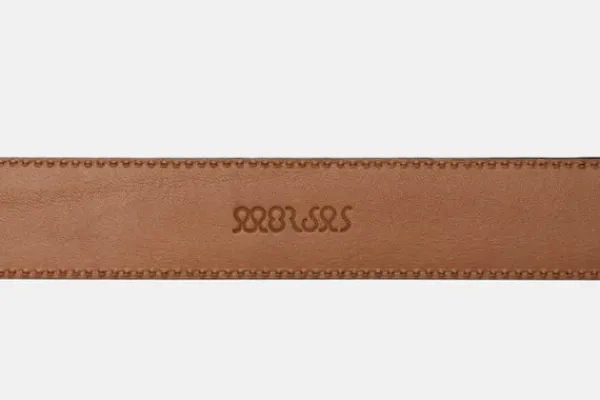 MORJAS Belts>The Belt BlackEmbossed
