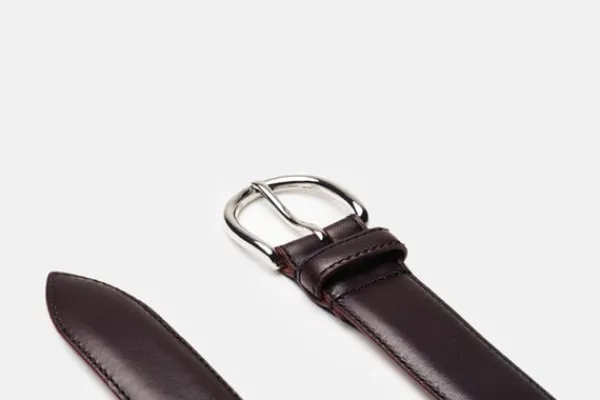 MORJAS Belts>The Belt BurgundyCalf