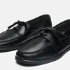 MORJAS Boat Shoes>The Boat Shoe BlackGrain