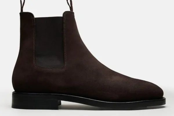 MORJAS Boots>The Chelsea Boot BrownSuede