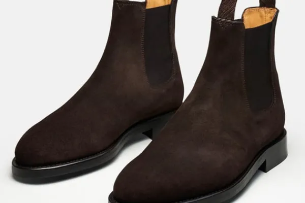 MORJAS Boots>The Chelsea Boot BrownSuede