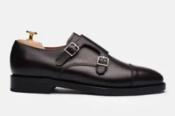MORJAS Monk Straps>The Double Monkstrap BurgundyCalf