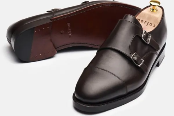 MORJAS Monk Straps>The Double Monkstrap BrownCalf