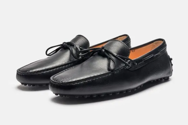 MORJAS Driving Shoes>The Driving Shoe BlackGrain