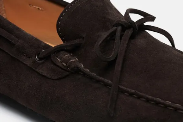 MORJAS Driving Shoes>The Driving Shoe BrownSuede