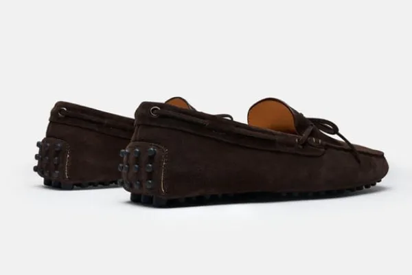 MORJAS Driving Shoes>The Driving Shoe BrownSuede