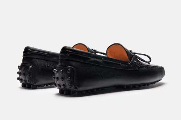 MORJAS Driving Shoes>The Driving Shoe BlackGrain