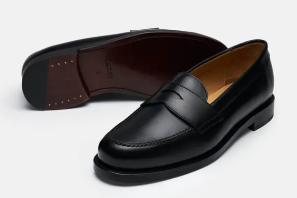 MORJAS Loafers>The Ivy Loafer BlackCalf