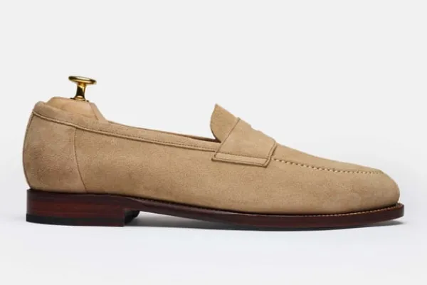 MORJAS Loafers>The Penny Loafer SandSuede