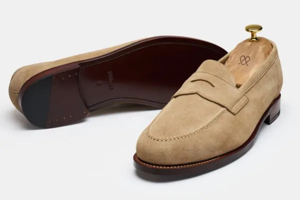 MORJAS Loafers>The Penny Loafer SandSuede
