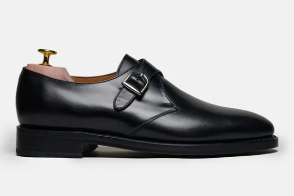 MORJAS Monk Straps>The Single Monkstrap BlackCalf