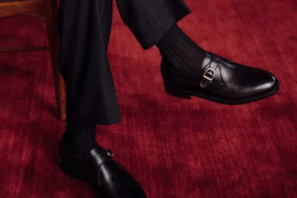 MORJAS Monk Straps>The Single Monkstrap BlackCalf