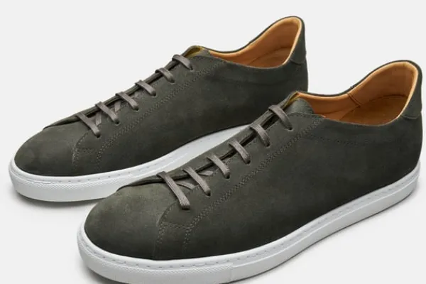 MORJAS Sneakers>The Sneaker 02 GreenSuede