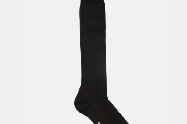MORJAS Socks>The Sock BrownRibbed