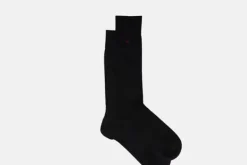 MORJAS Socks>The Sock BlackRibbed