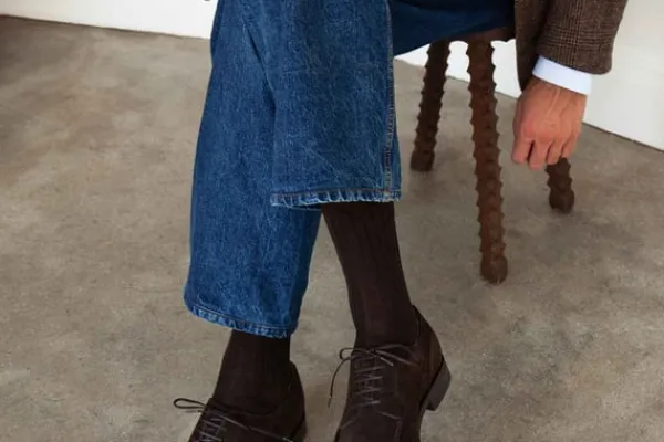 MORJAS Derbies>The Split Toe Derby BrownSuede